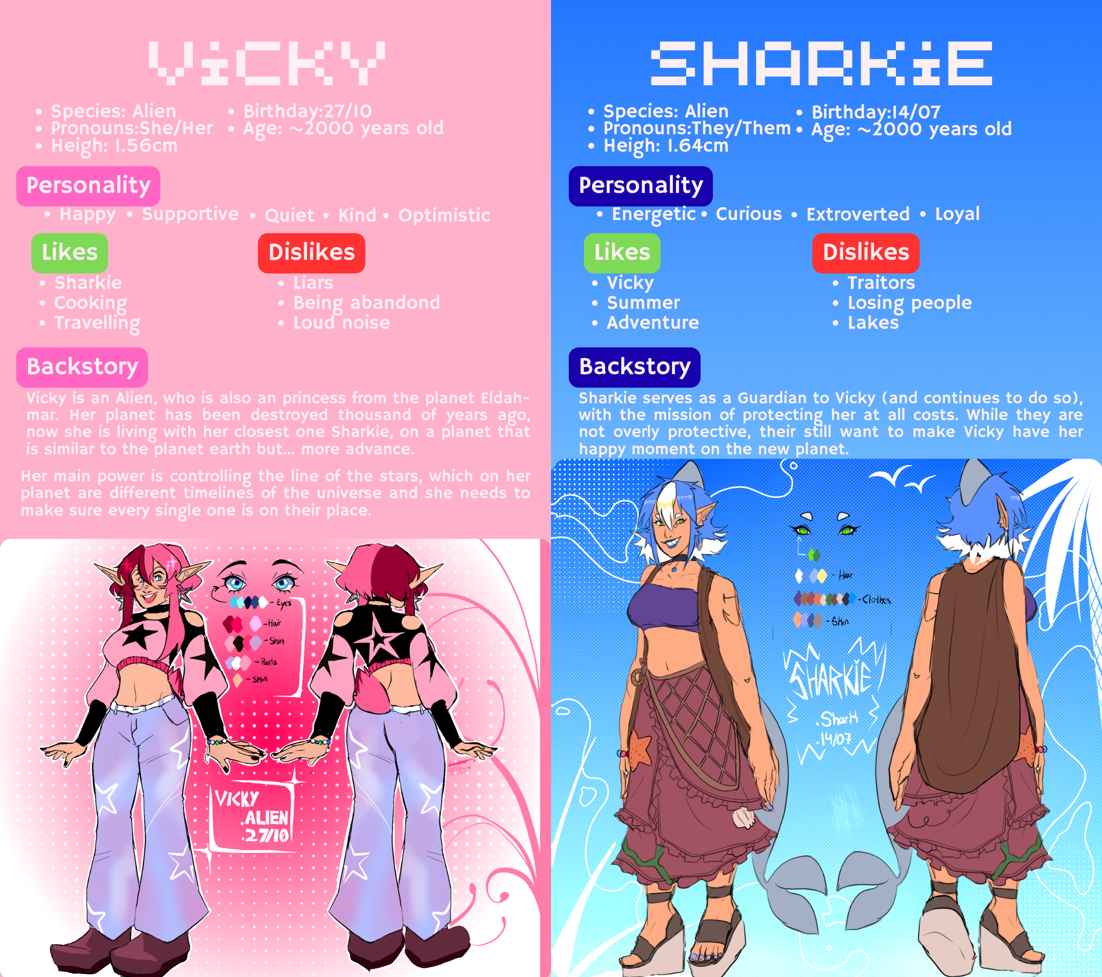 Vicky and Sharkie